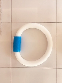 Kilitli Deniz ve Havuz Makarnası  - BEYAZ-MAVİ