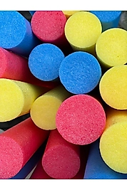 Karışık Renk 3 adet Yüzme Makarnası, Deniz Ve Havuz Makarnası, Köpük Sosis