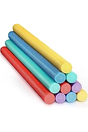 Karışık Renk 10 adet Yüzme Makarnası, Deniz Ve Havuz Makarnası, Köpük Sosis