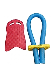 Yüzme Tahtası - Havuz Makarnası 3lü Set - Kırmızı-Mavi