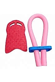 Yüzme Tahtası - Havuz Makarnası 3lü Set - Kırmızı-Pembe