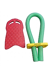 Yüzme Tahtası - Havuz Makarnası 3lü Set - Kırmızı-Yeşil
