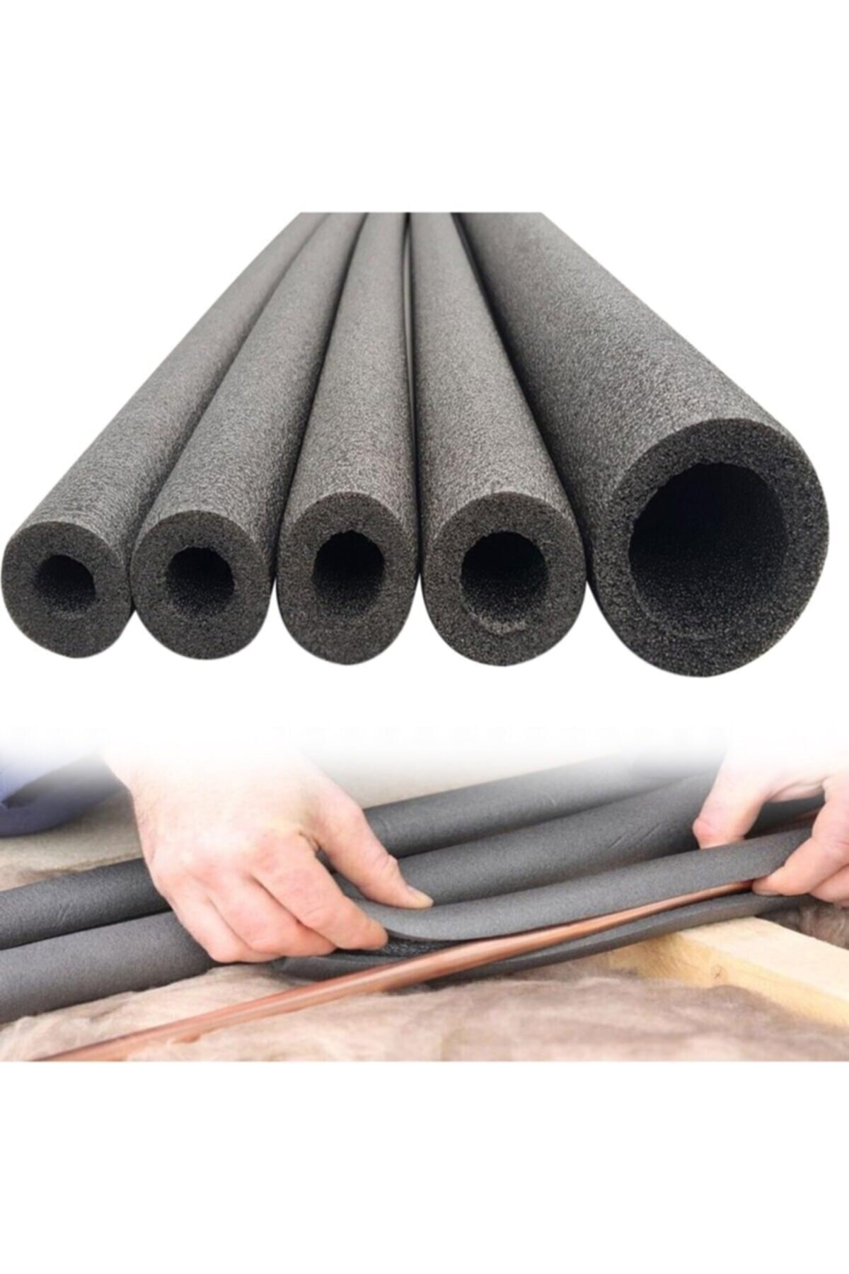 22/10 Mm Polietilen Izole Boru 2 Metre 6 Adet