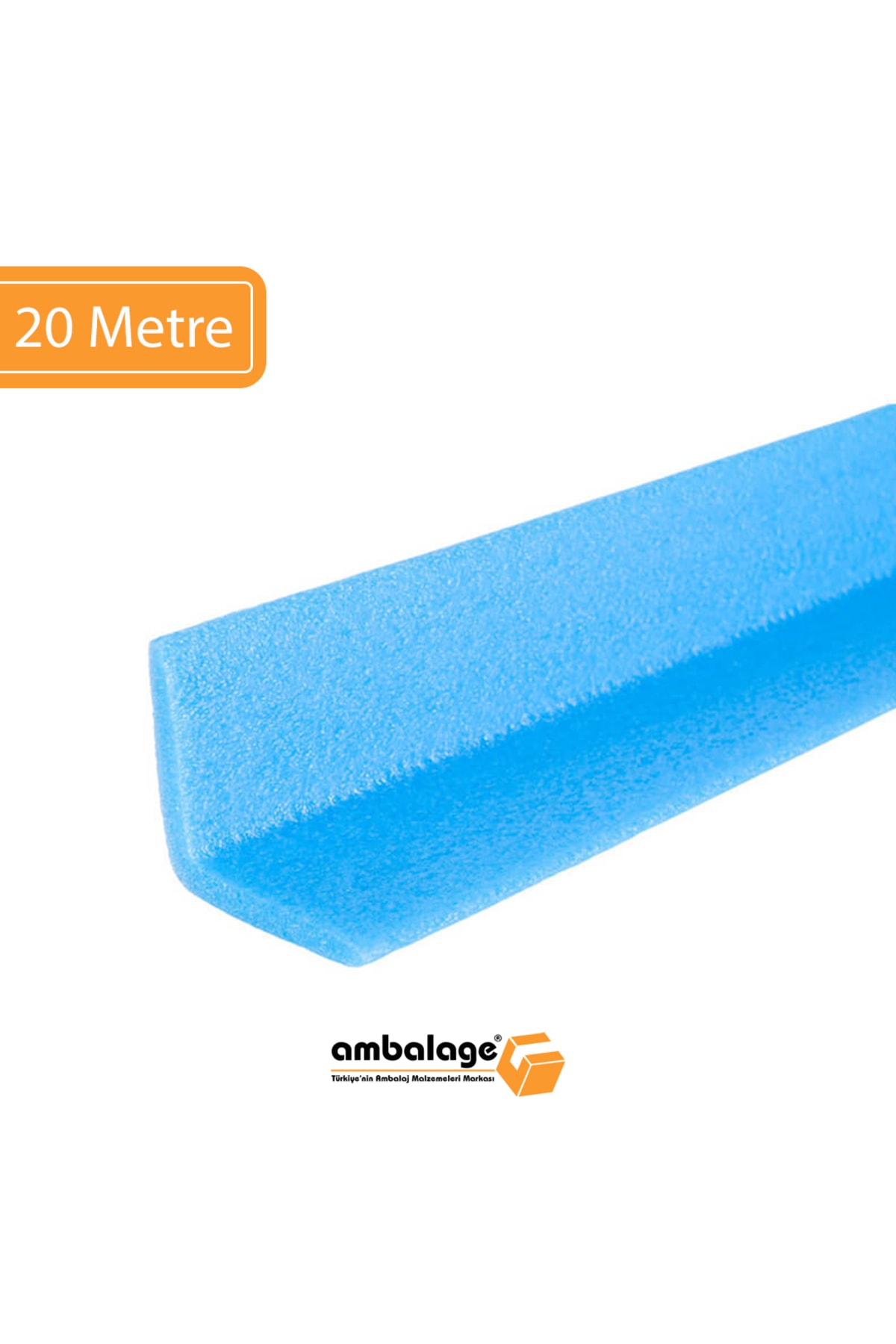 20 Metre Koruyucu Sünger Profil Polietilen Köşe Koruyucu Kenar Koruyucu L 7x7