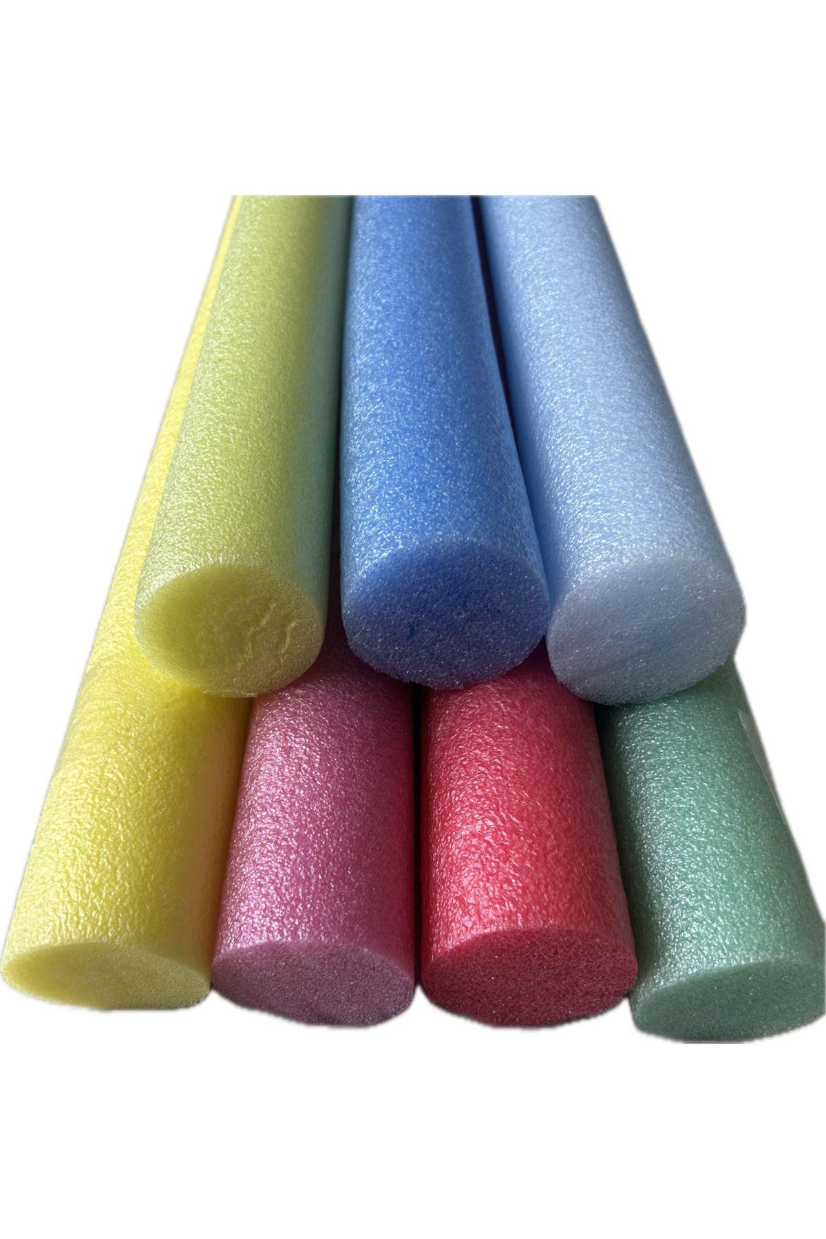 7 Adet Gökkuşağı Renkleri Yüzme Makarnası, Deniz Ve Havuz Makarnası, Köpük Sosis