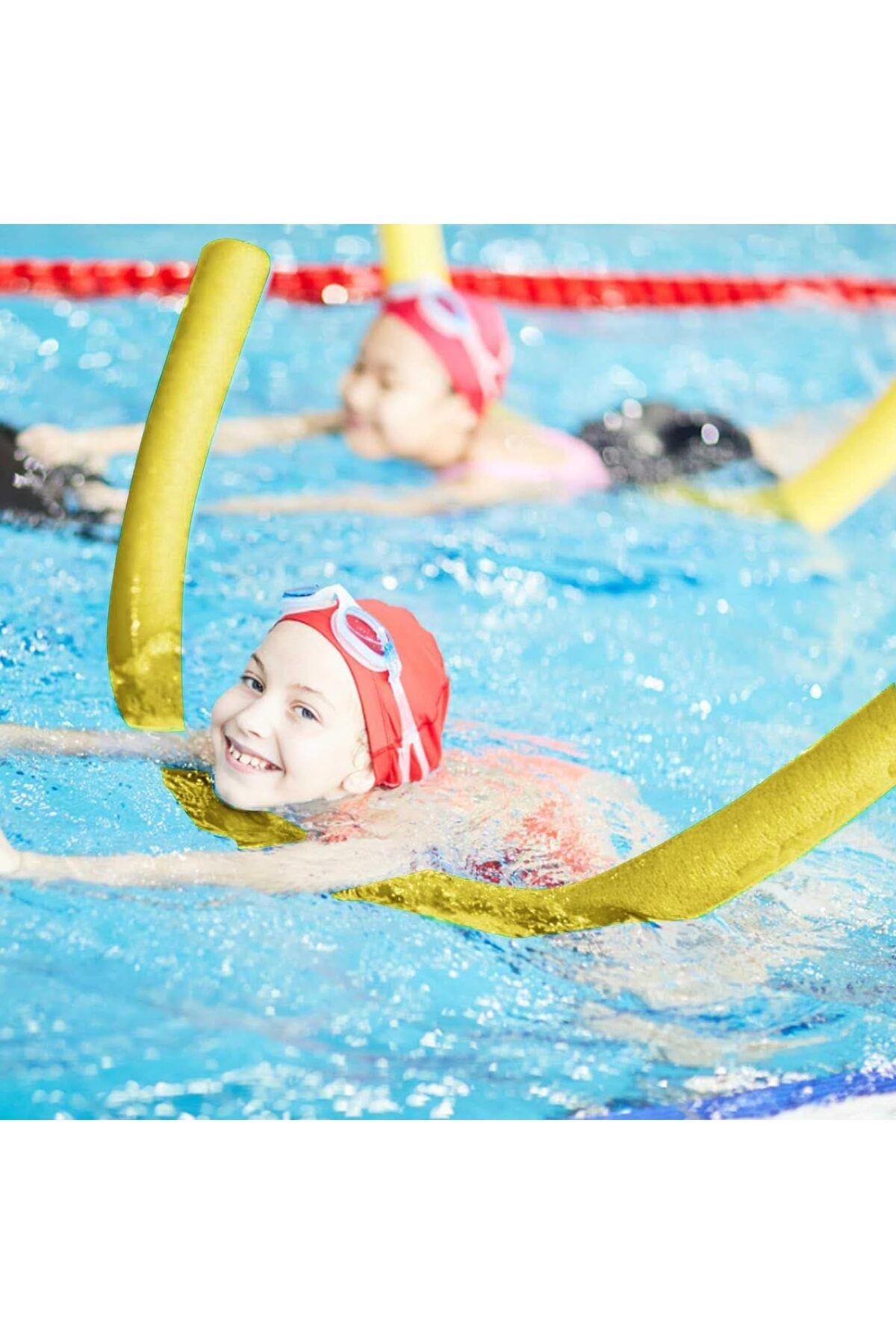 Sarı Renk 1 adet Yüzme Makarnası, Deniz Ve Havuz Makarnası, Köpük Sosis