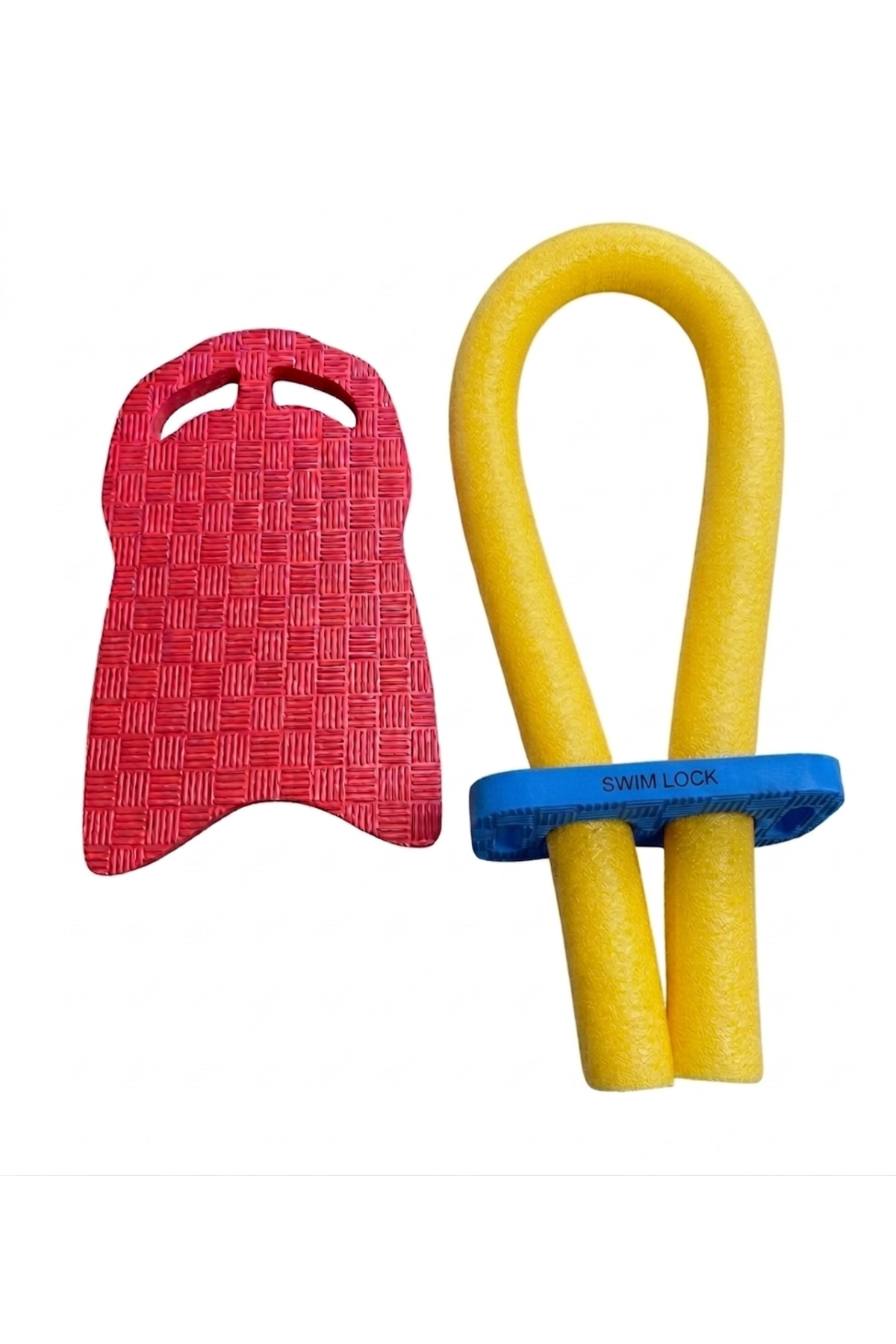 Yüzme Tahtası - Havuz Makarnası 3lü Set - Kırmızı-Sarı